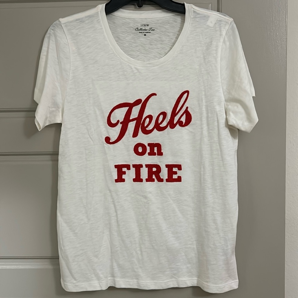 J. Crew Collector Tee - Heels on Fire